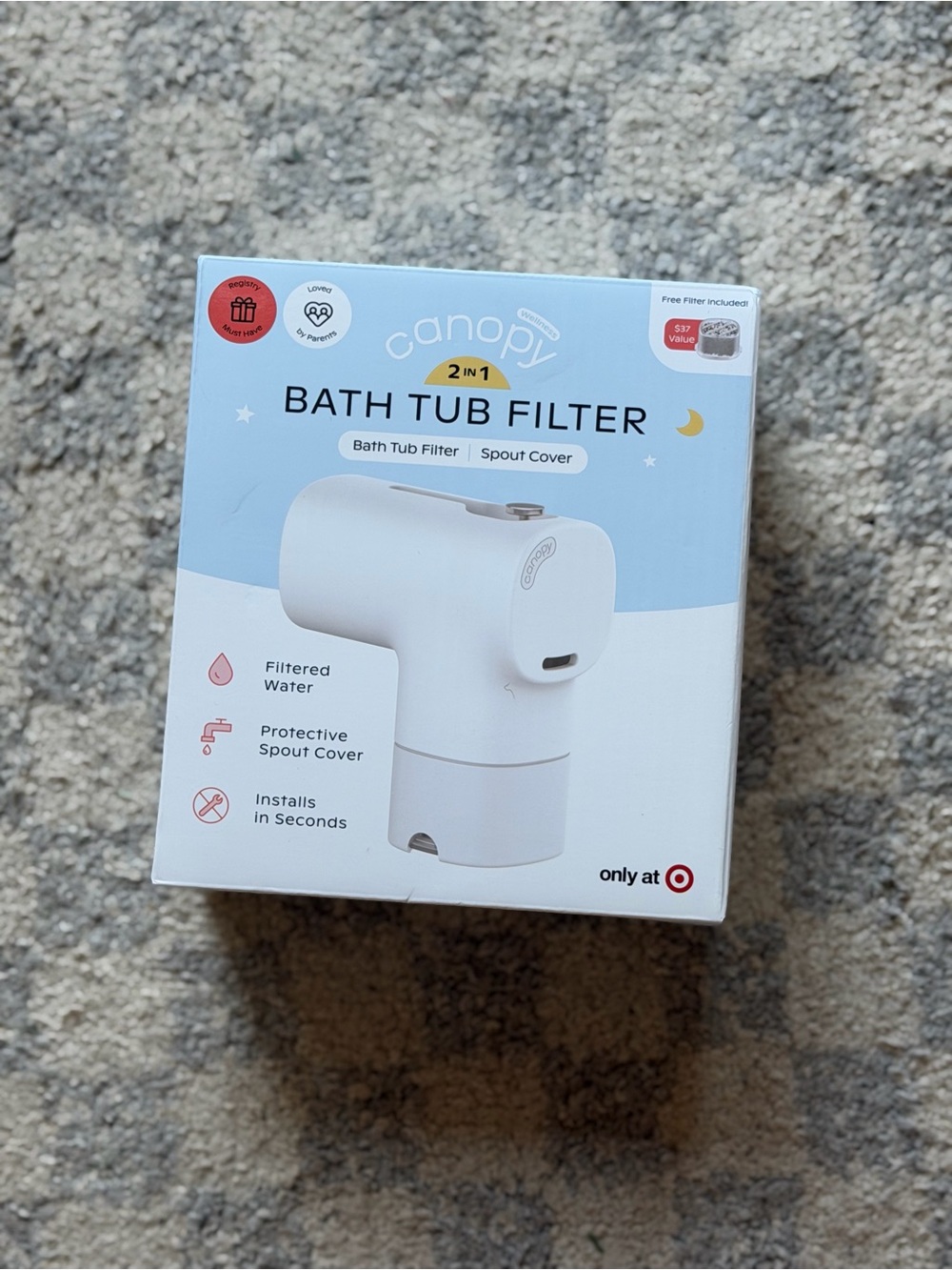 Canopy Bathtub Filter Advanced Multi-Stage Filtration to Reduce Contaminants